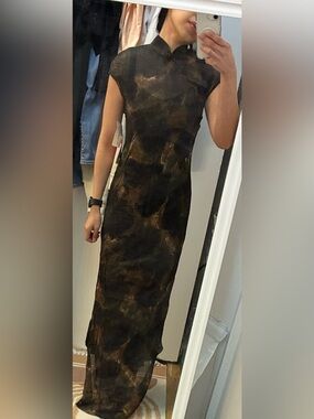 Sheer Maxi Cheongsam/Qipao